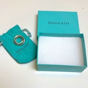Tiffany & Co. Silver 3 Interlocking Sterling silver rings about a size 5.
